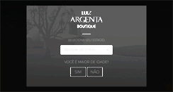 Desktop Screenshot of boutiqueluizargenta.com.br
